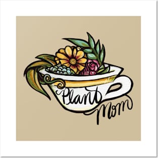 Plant Mom Fancy Cup Posters and Art